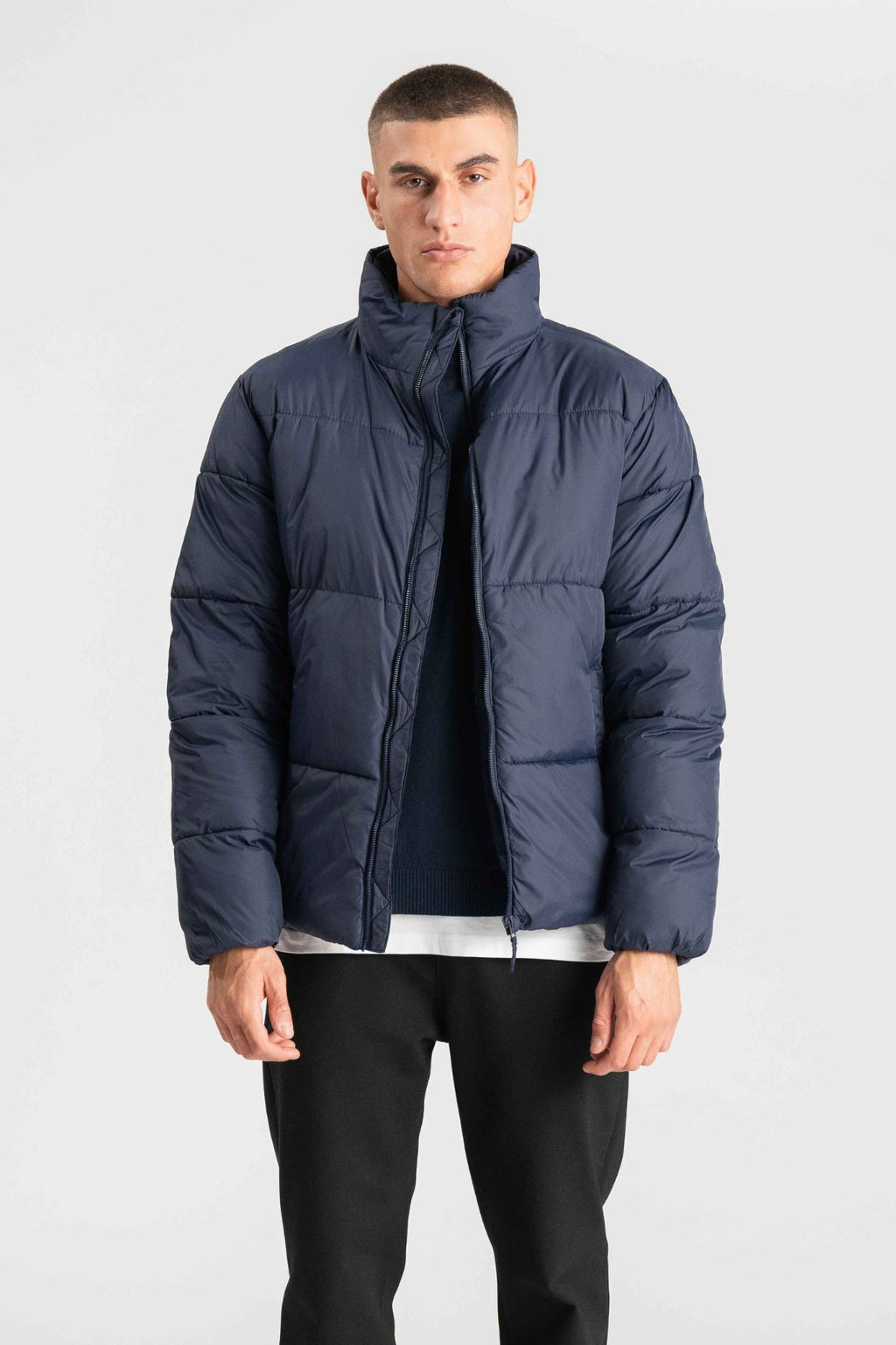 Puffer Jacket - námornícka farba