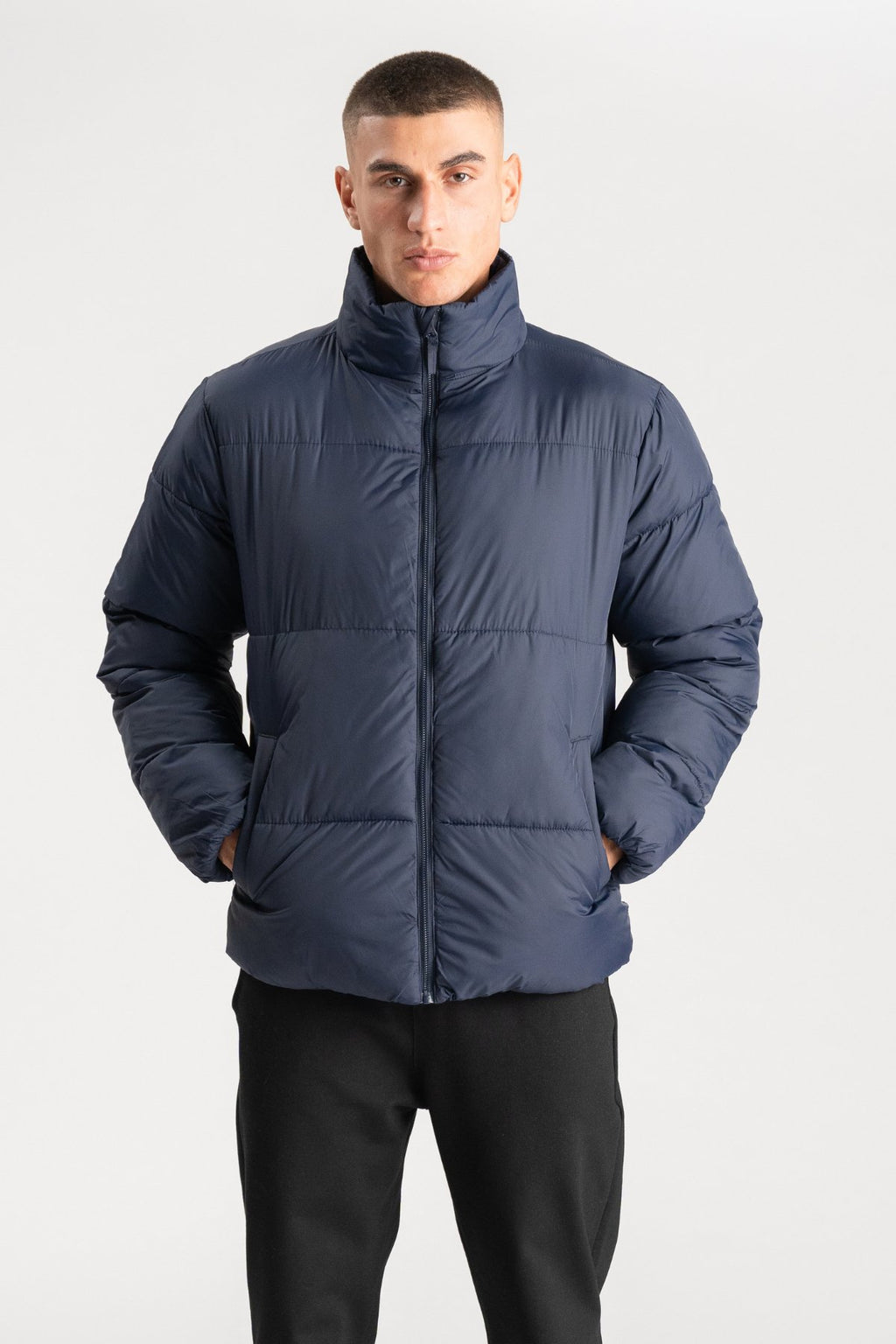 Puffer Jacket - námornícka farba