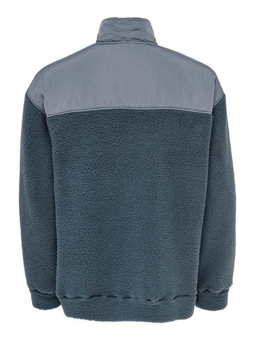 Remy Mix Zip Sweater - Turbulence - TeeShoppen Group™ - Knitwear - Only & Sons