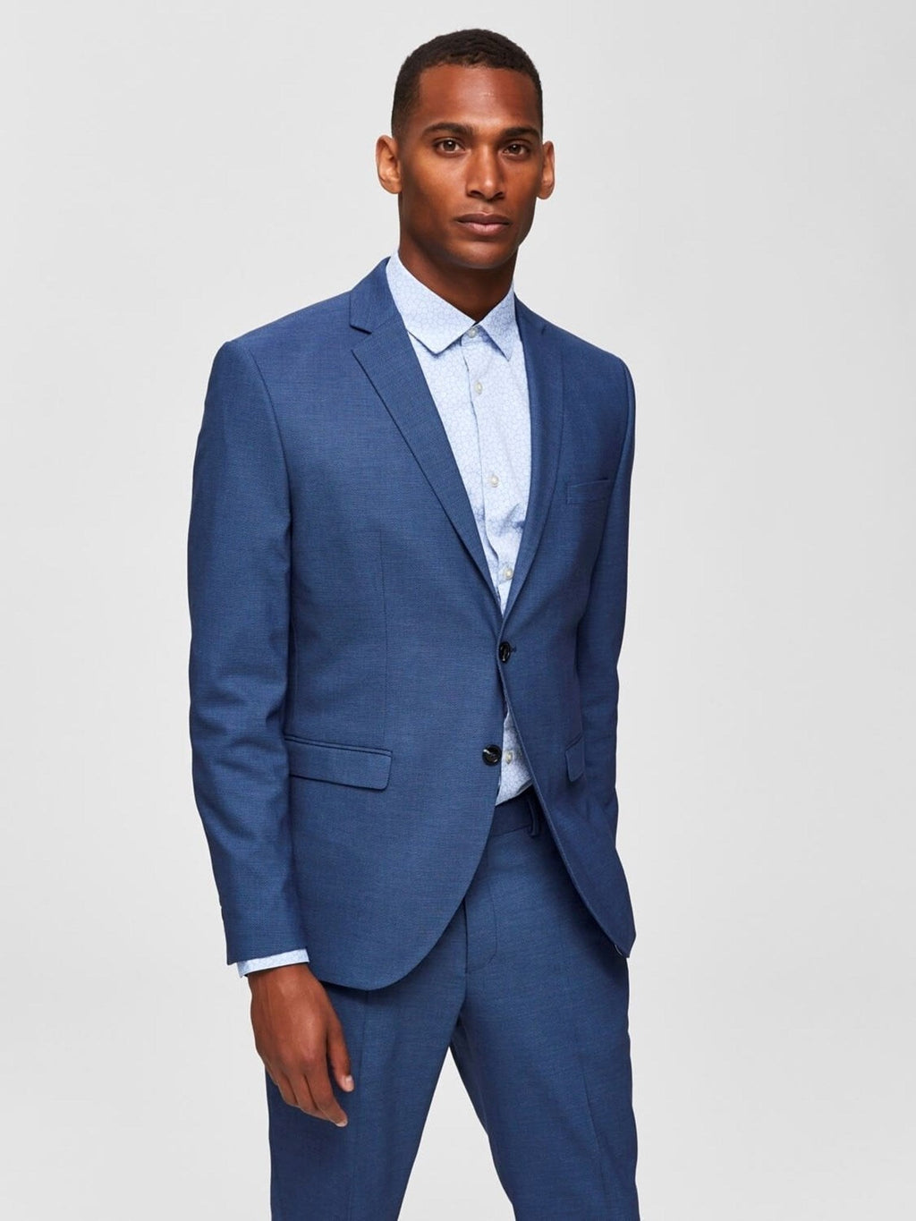 Slim -Fit Blazer - tmavo modrá