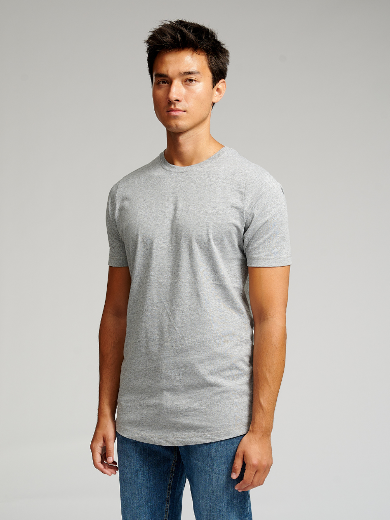 Long T-shirt - Grey Melange