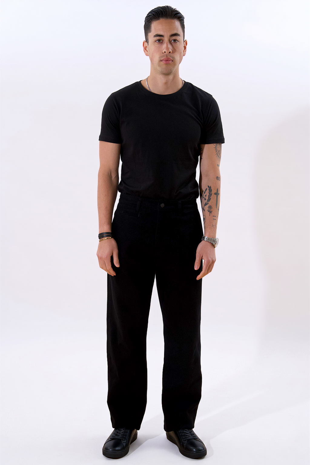 Straight Cotton Chino - Black