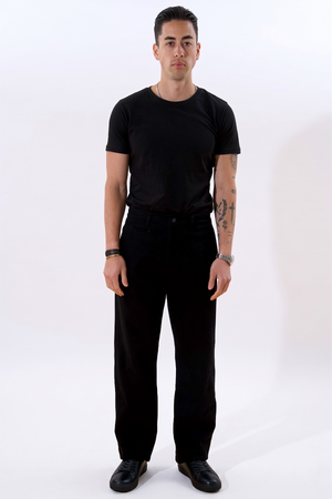 Straight Cotton Chino - Black