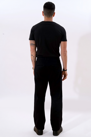 Straight Cotton Chino - Black