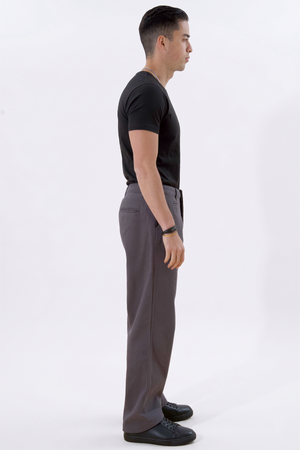 Straight Cotton Chino - Grey