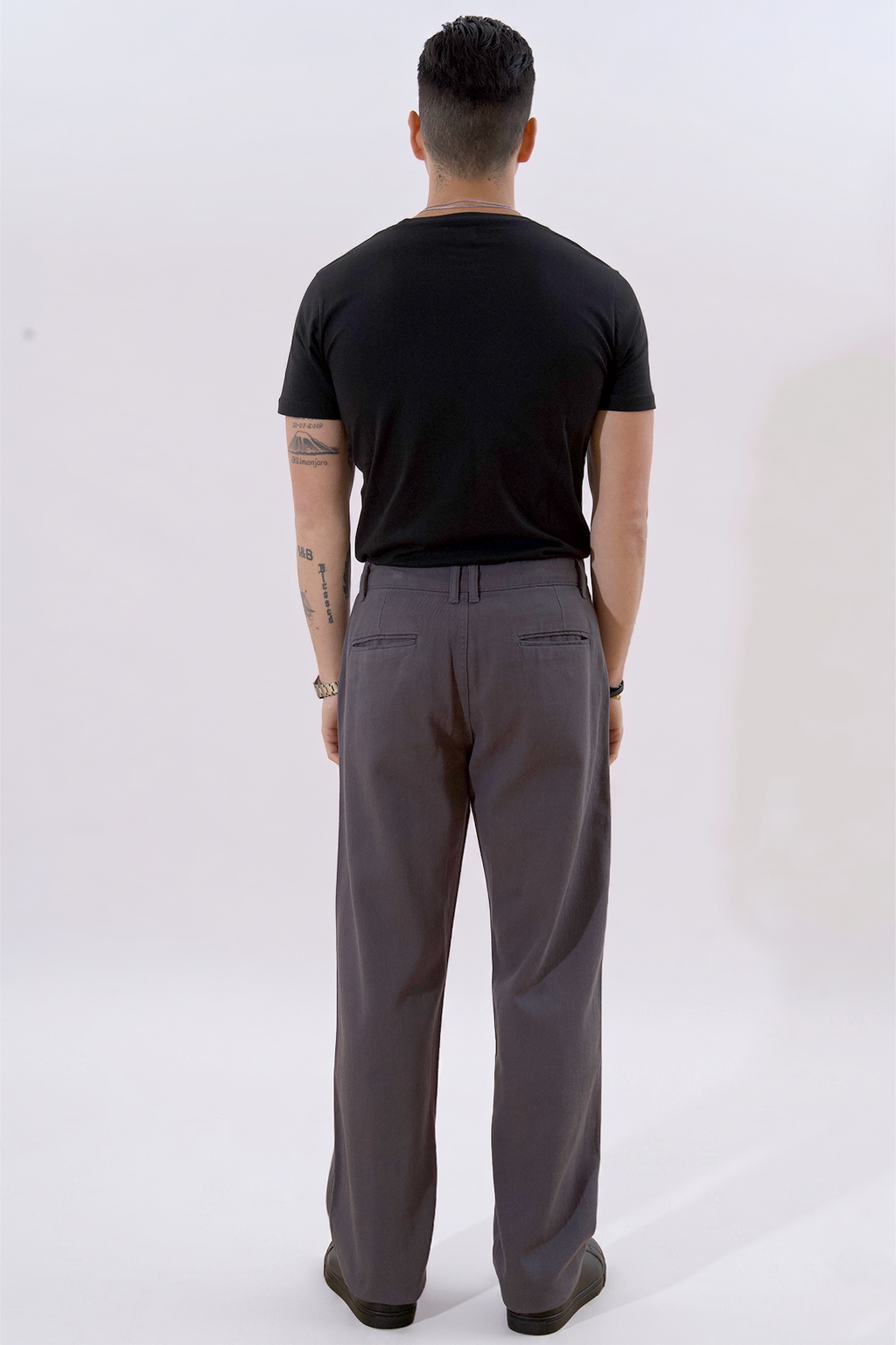Straight Cotton Chino - Grey