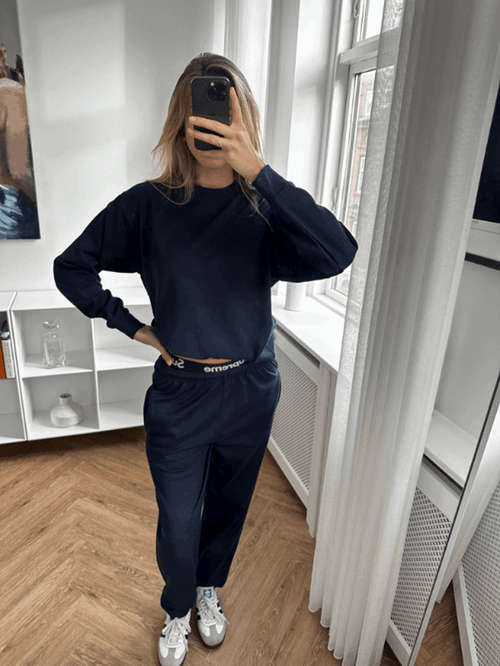 Original Sweatshirt - Navy - TeeShoppen - Blå