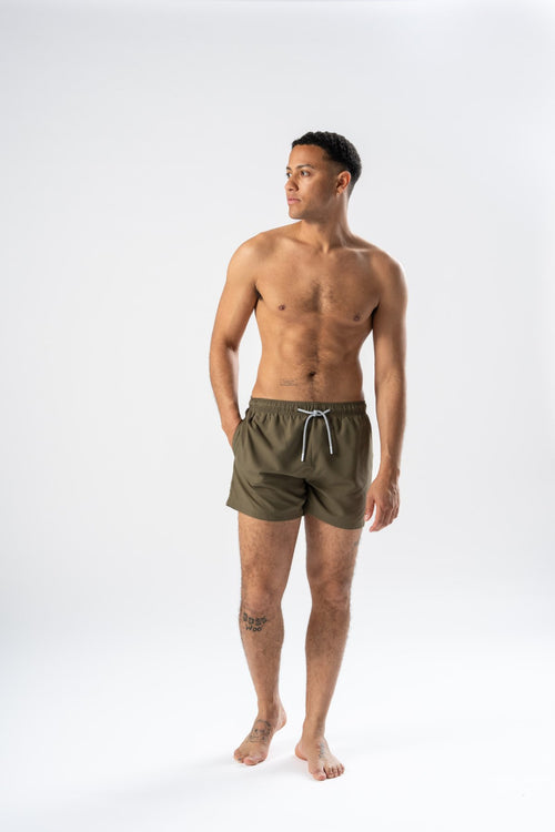Swimshorts - Army Green - TeeShoppen Group™ - Shorts - TeeShoppen