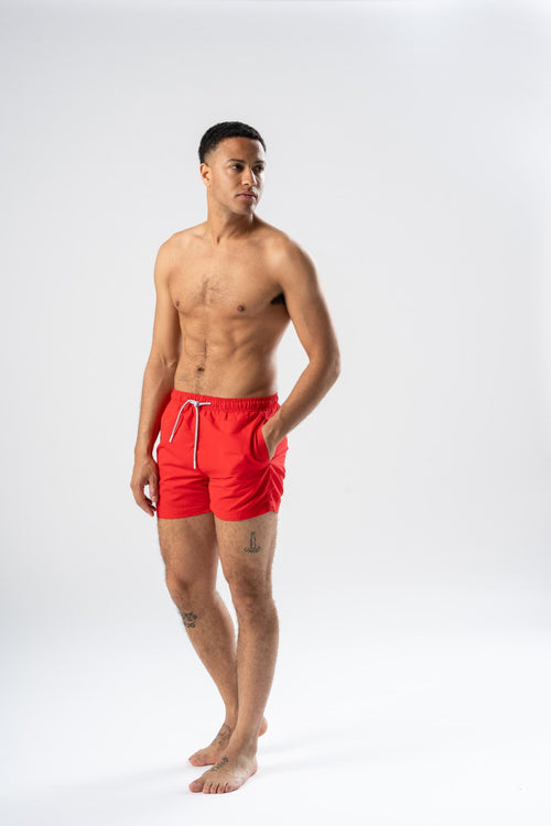Swimshorts - Red - TeeShoppen Group™ - Shorts - TeeShoppen