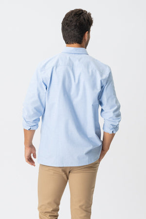 The Original Performance Oxford Shirt™️ - Cashmere Blue - TeeShoppen Group™