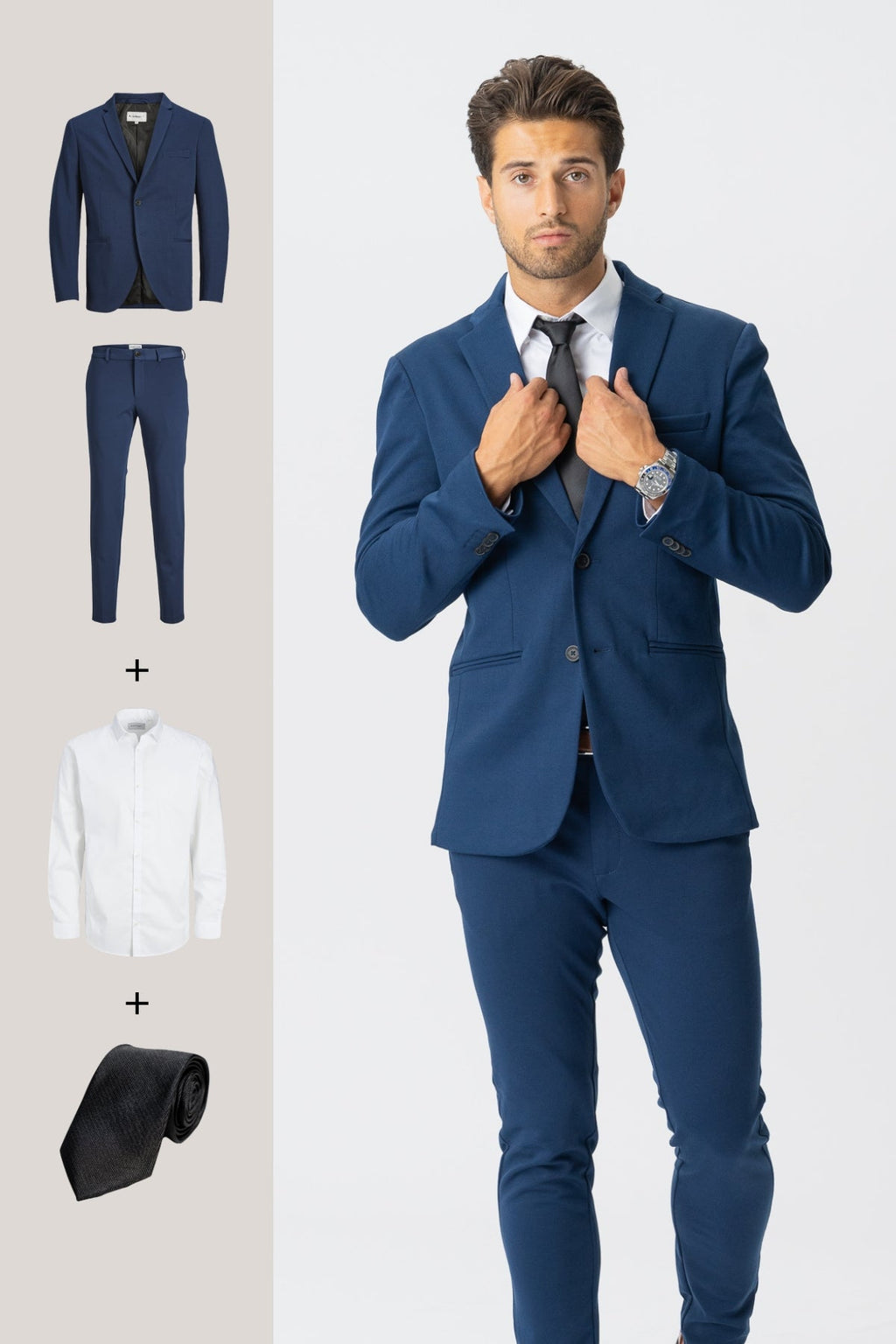 The Original Performance Suit™️ (Blue) + Shirt & Tie - Package Deal