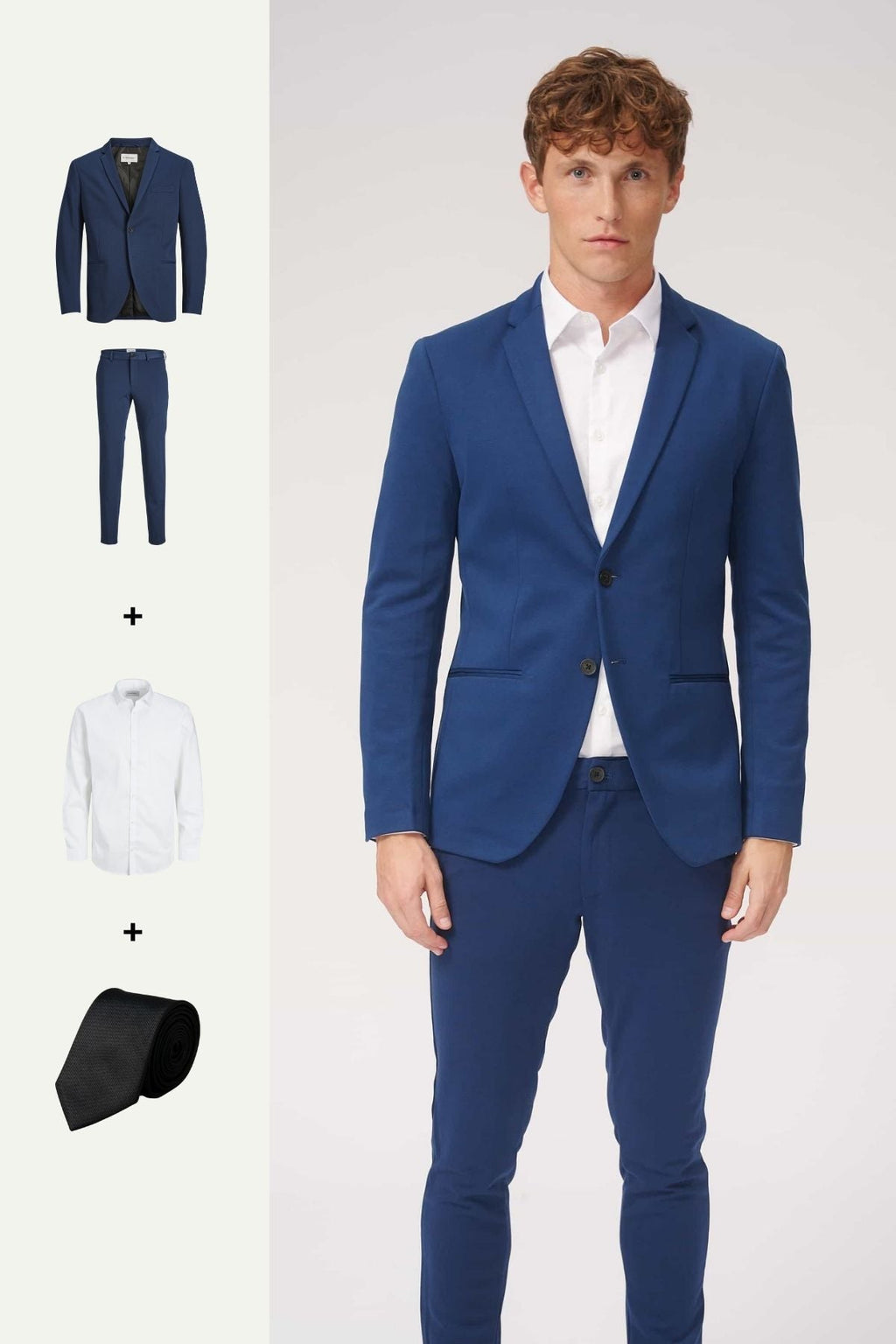 The Original Performance Suit™️ (Blue) + Shirt & Tie - Package Deal