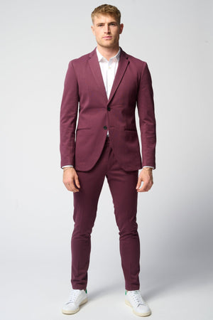 The Original Performance Suit™️ (Burgundy) + Tie - Package Deal