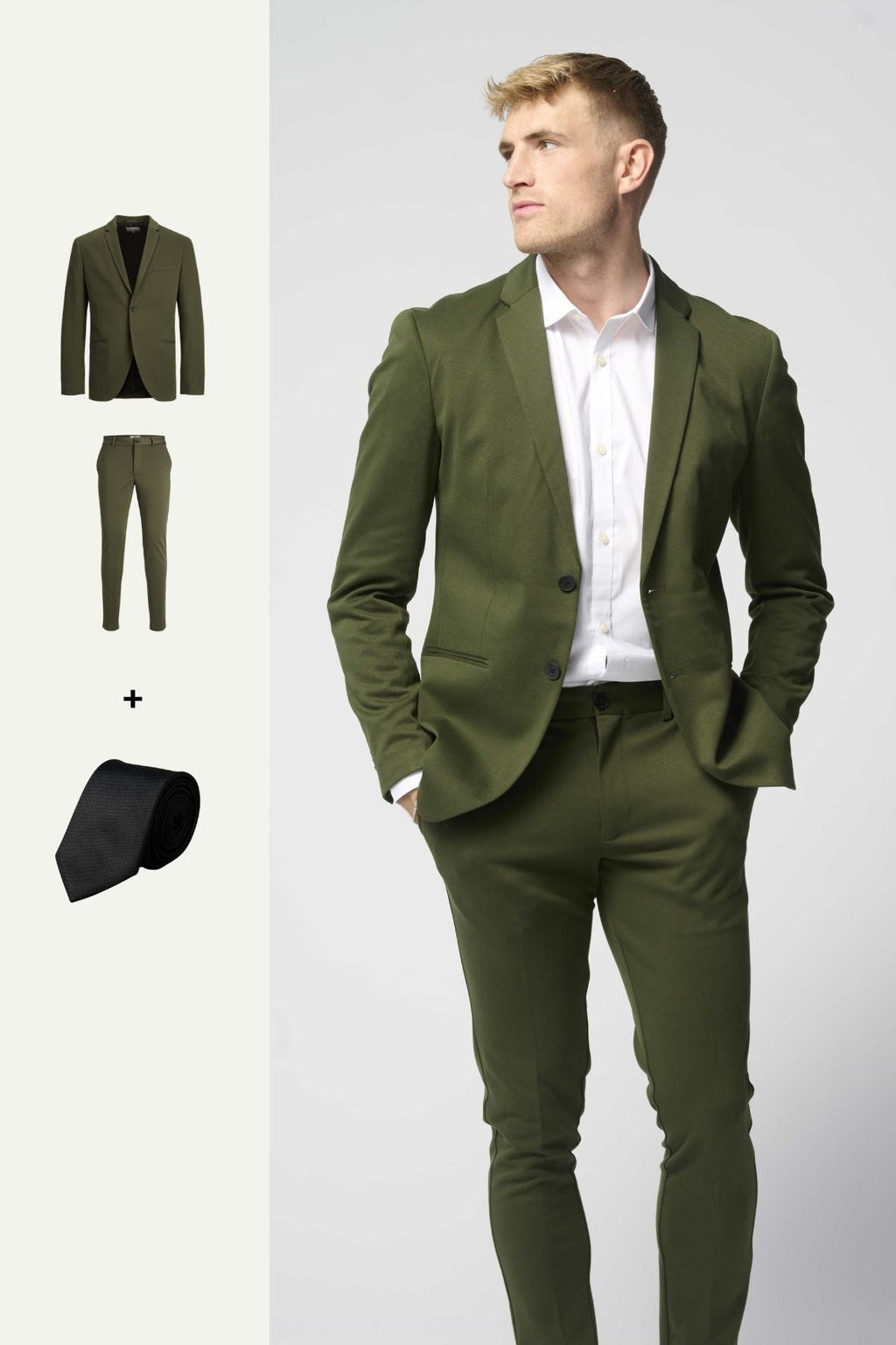 The Original Performance Suit™️ (Dark Green) + Tie - Package Deal