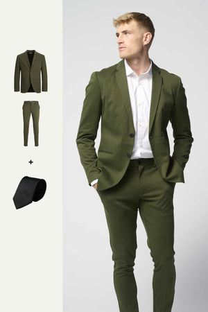 The Original Performance Suit™️ (Dark Green) + Tie - Package Deal (V.I.P)