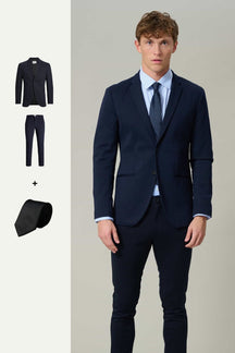 The Original Performance Suit™️ (Navy) + Tie - Package Deal