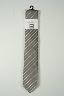 领带 - 米色条纹