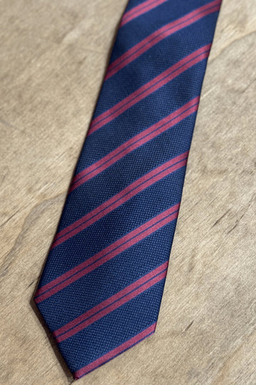 Tie - Navy/Dark Red