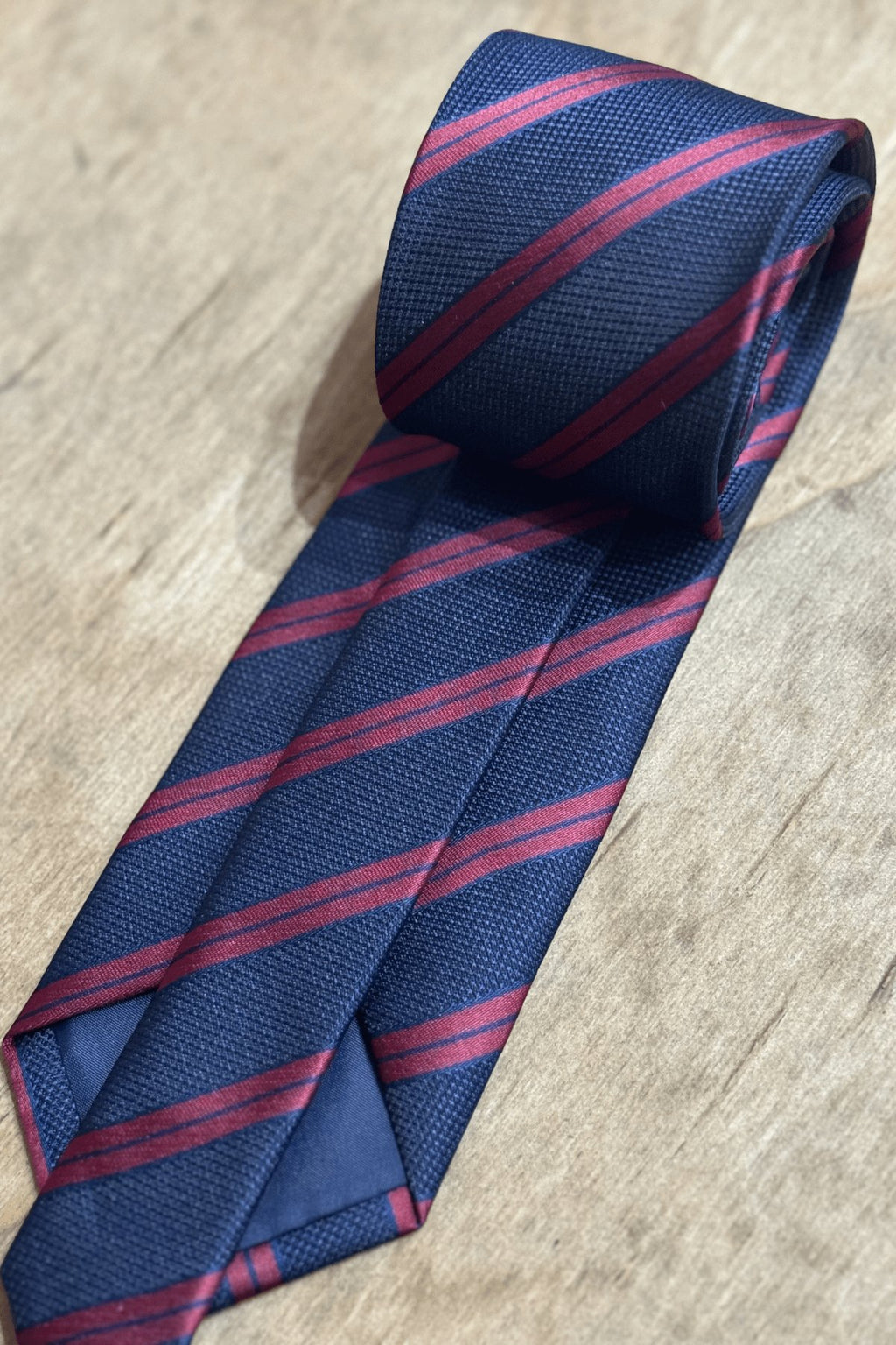 Tie - Navy/Dark Red