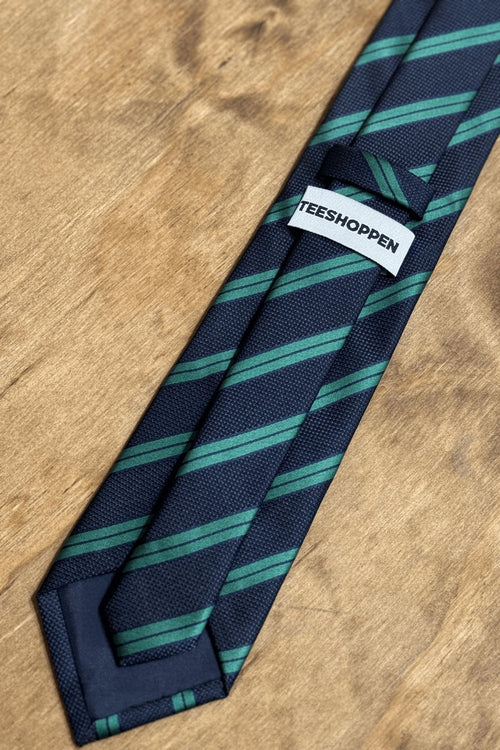 Tie - Navy/Green - TeeShoppen Group™