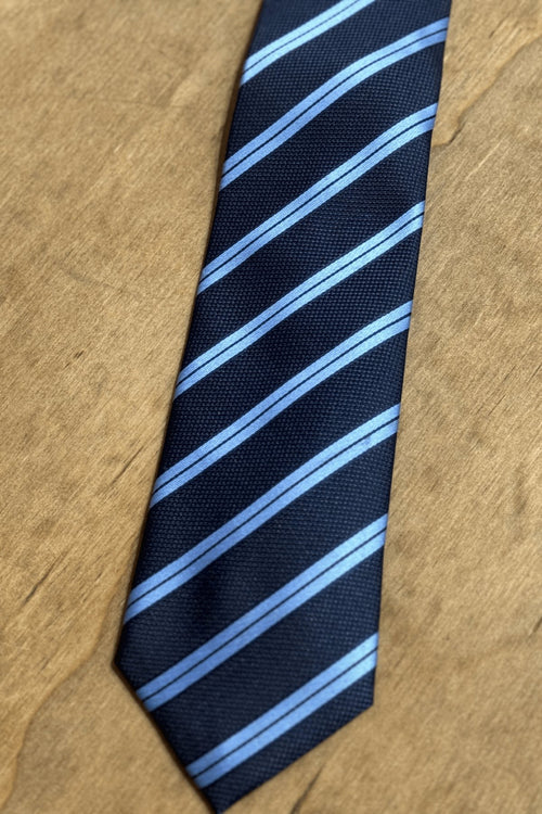 Tie - Navy/Light Blue - TeeShoppen Group™