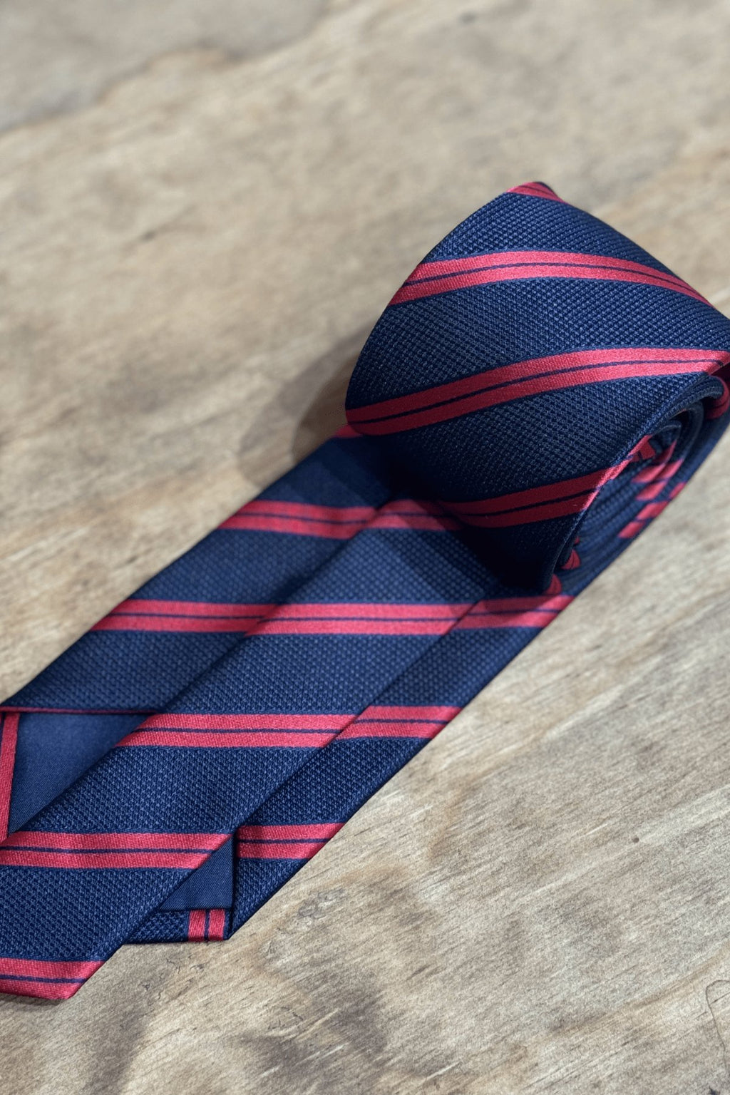 Tie - Navy/Red