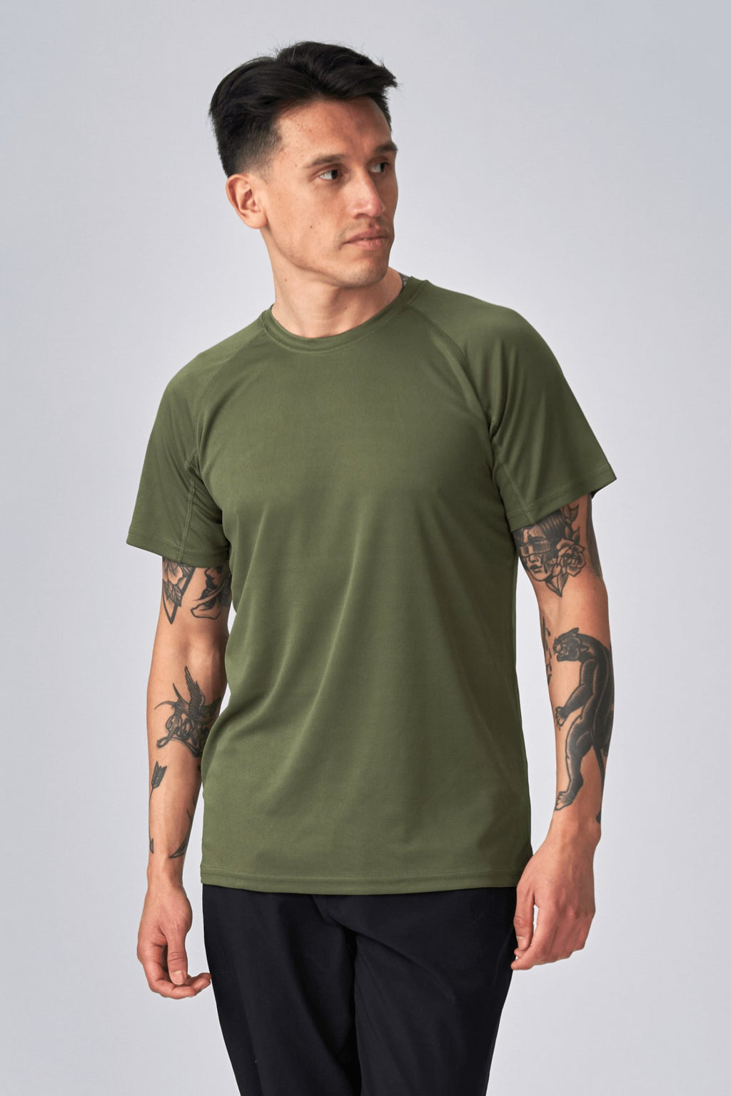 训练T恤 - 陆军绿色