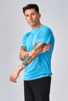 Tréningové tričko - tyrkysová modrá