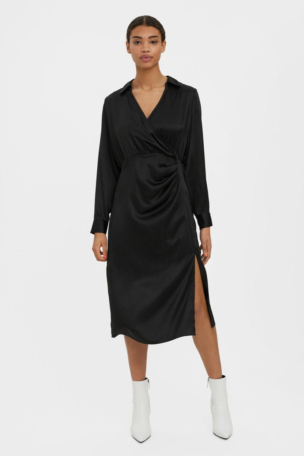 Kleo Calf Dress - Black