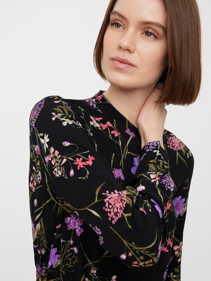 Gúna léine muinchille fada éasca - corcra