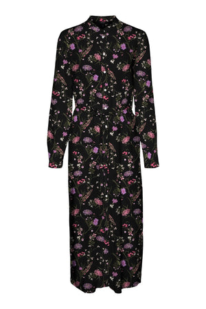 Gúna léine muinchille fada éasca - corcra