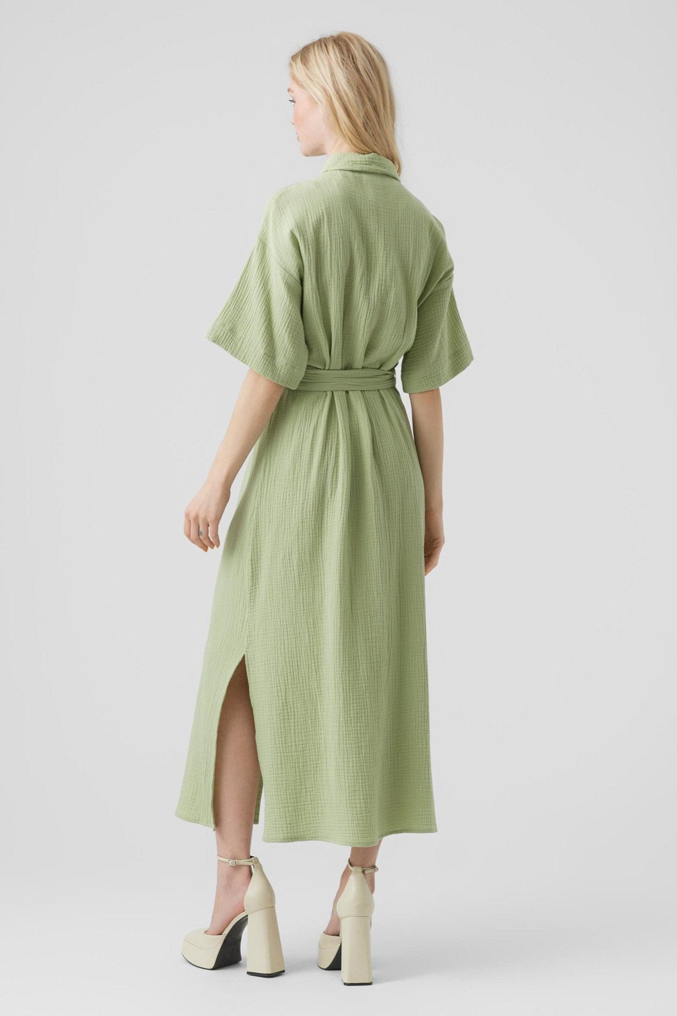 Buy Natali Maxi Dress - Graceful Reseda Maxi Dress Buy Natali Maxi Dress - Graceful Reseda Maxi Dress