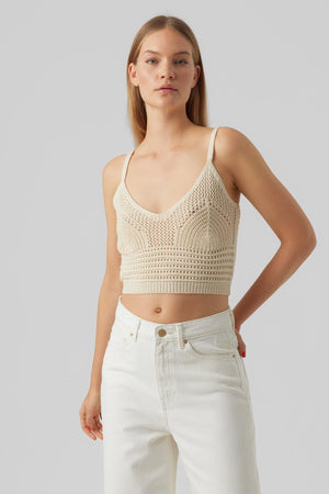 Justine Cropped Top - Birch
