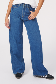 The Original Performance Jeans leathan - denim meánach gorm