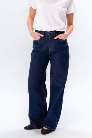 The Original Performance Wide Jeans - Dark Blue Denim