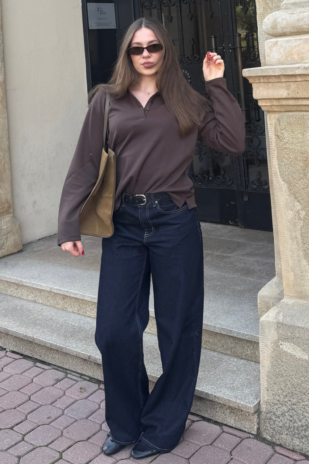 The Original Performance Wide Jeans - Dark Blue Denim