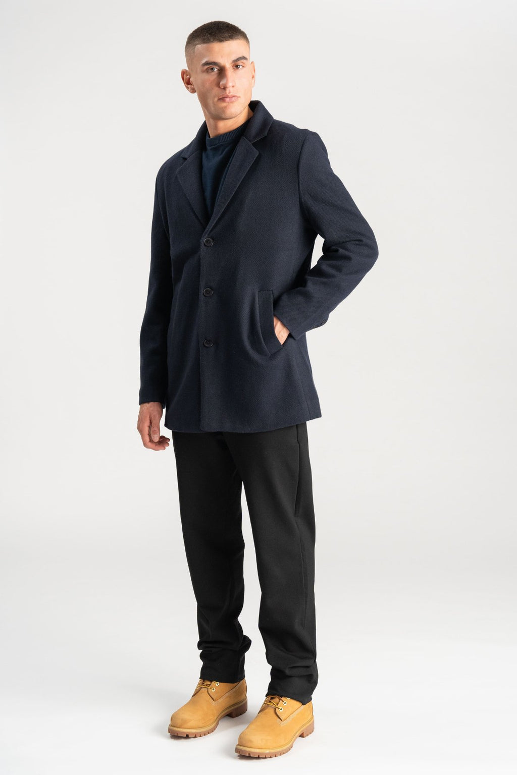 Woolcoat - Navy