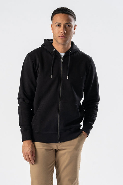 Zip Hoodie - Black - TeeShoppen Group™ - Shirt - TeeShoppen