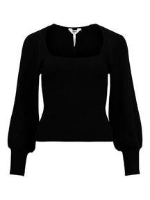 艾格尼丝针织衬衫 - 黑色