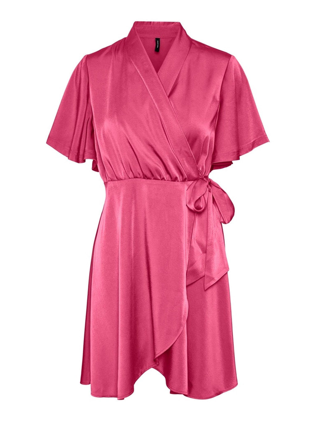 Amelia Wrap haljina - vruća ružičasta