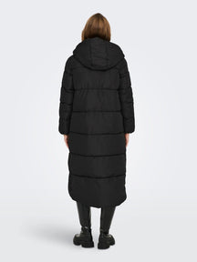 Amy Long Puffer Coat - Čierna