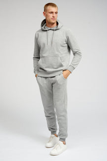 Basic Sweat hoodie - melange liath éadrom