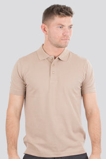 Basic Polo tričko - piesok