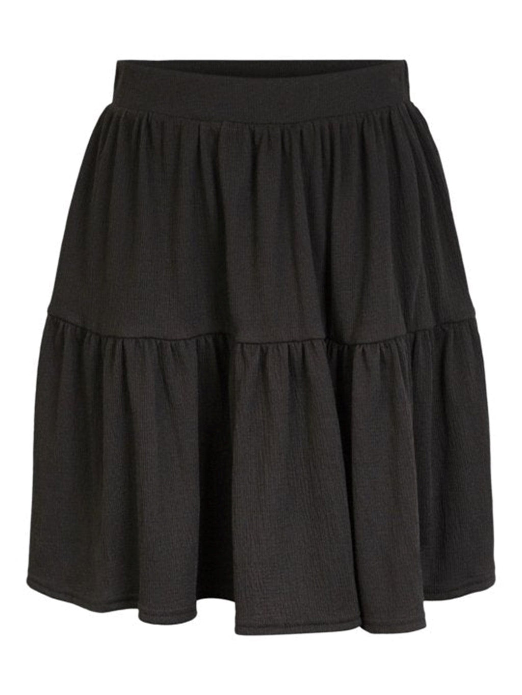 Basic mäkká mini sukňa - čierna