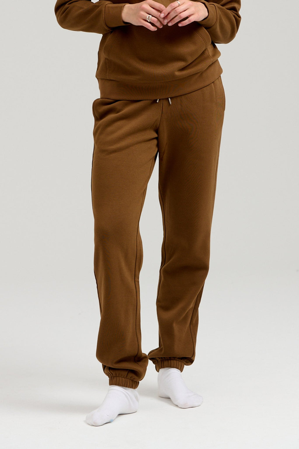 Basic Sweatsuit with Crewneck (Brown) - Package Deal (Women)