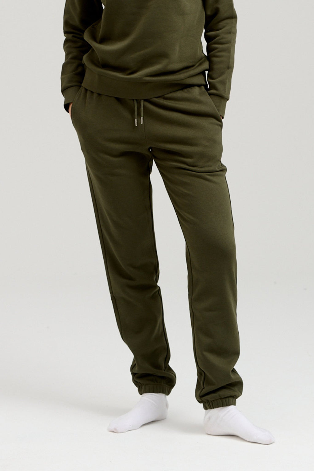 Basic Sweatsuit with Crewneck (Dark Green) - Package Deal (Women)