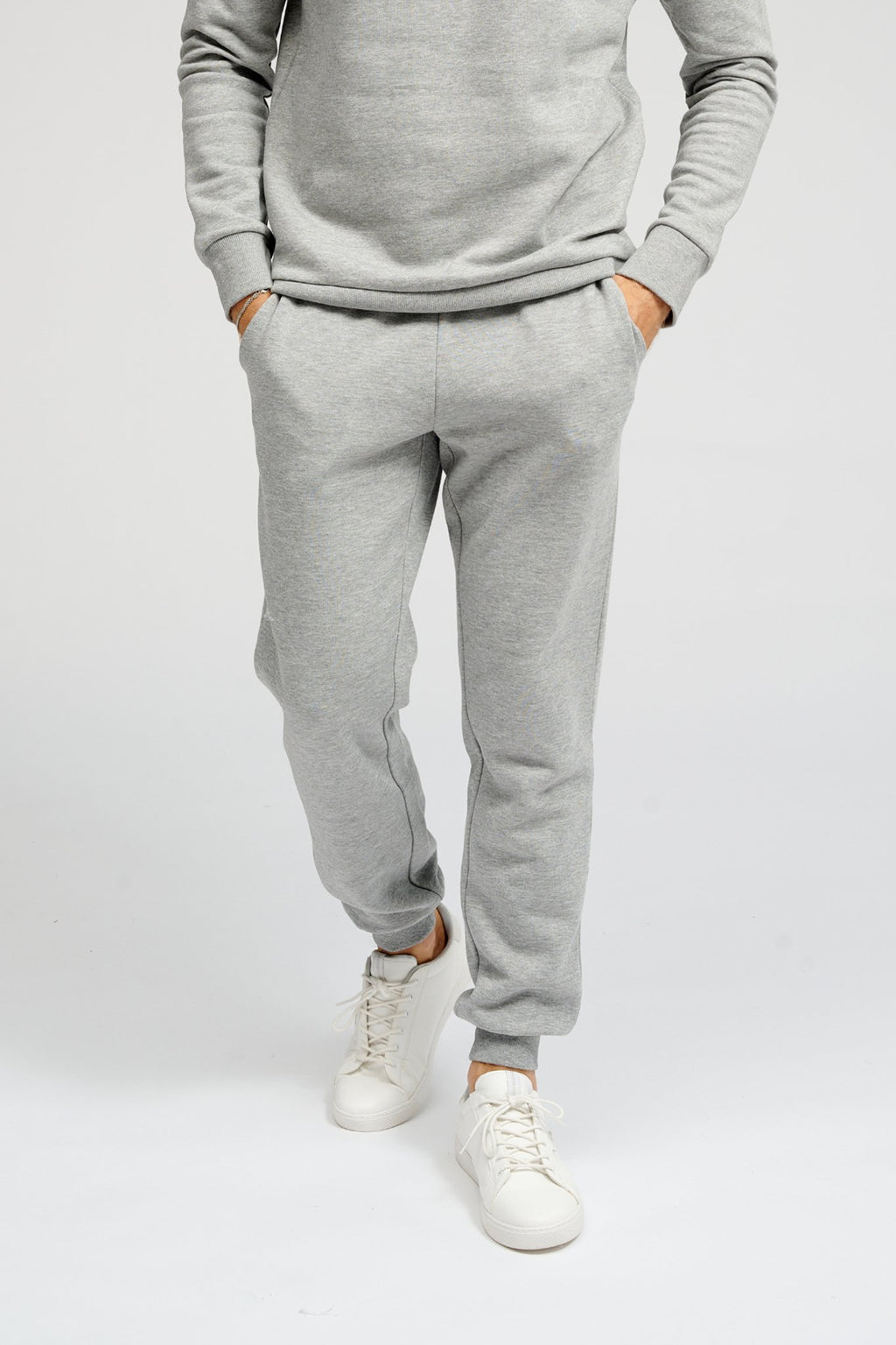 Basic Sweatsuit with Crewneck (Light Grey) - Package Deal