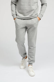 基本运动裤 - 浅灰色混合物
