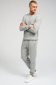 基本运动裤 - 浅灰色混合物