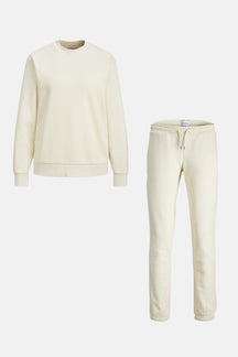 Basic Sweatsuit with crewneck (Light Beige) - Package Deal (Women)